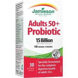 Probiotic Complex for Adults 50+ with 15 Billion Active Cells, 10 Unique Strains