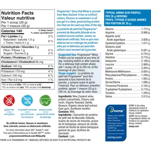 Progressive Grass Fed Whey Protein Vanilla Delight 375g - 27g Protein, Gluten Free, Low Sugar