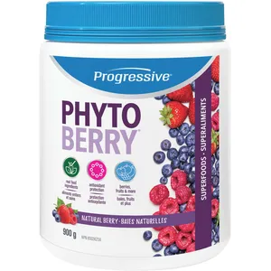 Progressive PhytoBerry Natural Berry Antioxidant Supplement - 40+ Fruit Concentrates, 300g