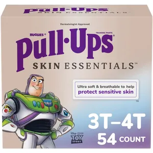 Pull-Ups Skin Essentials Training Pants for Boys, Size 3T-4T (32-40 lbs) - Leak Free, Hypoallergenic