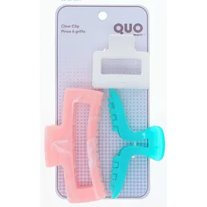 QB 3PK Claw Clip Set in Assorted Pink - Stylish Hair Accessories for All Hair Types and Textures