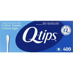 Q-Tips Cotton Swabs 400 ct - Versatile Beauty, Baby Care, and DIY Tool Made with 100% Pure Cotton