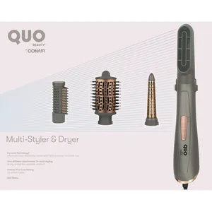 Qb Multi Styler & Dryer - 800W Ceramic Technology, 4 Attachments for Drying, Straightening, Curling