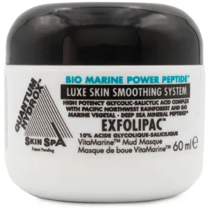 Quantum Hydrox EXFOLIPAC VitaMarine Mud Masque - 10% Glycolic Clay Treatment for Spa-Like Rejuvenation