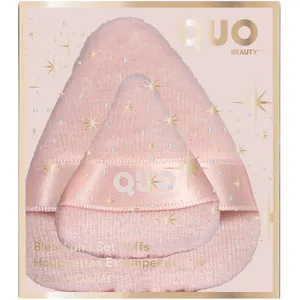 Quo Beauty Blend and Set Puffs - Mini Size for Flawless Skin Finish, Soft Velvety Texture