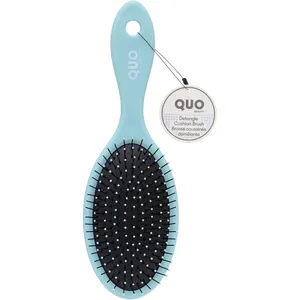 Quo Beauty Detangle Oval Brush in Soft Blue - Effortless Hair Styling, Gentle Detangling Bristles