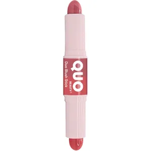 Quo Beauty Duo Blush Stick - Short & Sweet, Two Shades for Radiant Blush Contour, Demi-Matte Finish