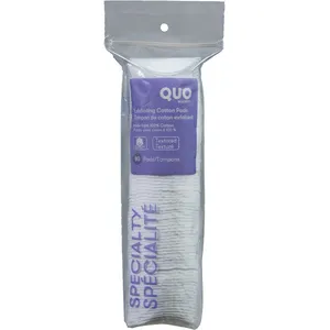 Quo Beauty Exfoliating Cotton Pad - Gentle Exfoliation for All Skin Types, Hypoallergenic Rounds