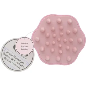 Quo Beauty Mini Scalp Massager in Pink - Soft-Tipped Bristle Brush for Scalp Care and Relaxation