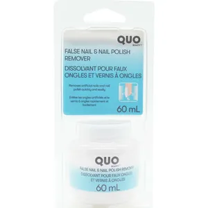 Quo Beauty Nail and Polish Remover Jar for Acrylic, Gel, Wraps - Easy Soak-Off Solution