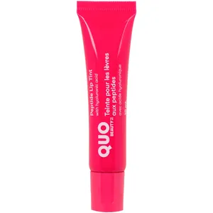 Quo Beauty Peptide Lip Tint in Strawberry - Lush, Moisturizing Color, High-Shine Finish, No Animal Testing