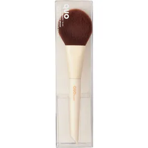 Quo Beauty Round Powder Brush - Cruelty-Free, 100% Synthetic, Fully Recyclable Packaging