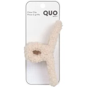 Quo Beauty Sherpa Cream Claw Clip - Trendy, Soft & Secure Hair Accessory for Cozy Styles