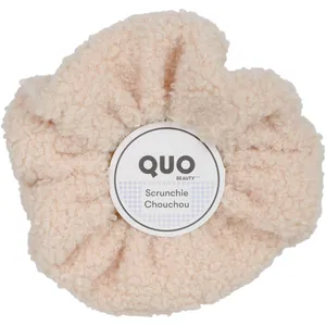 Quo Beauty Sherpa Cream Scrunchie - Trendy & Cozy Hair Accessory for Secure Style and Comfort