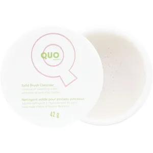 Quo Beauty Solid Brush Cleanser - Effortless Makeup Removal & Deep Cleaning for Brush Bristles