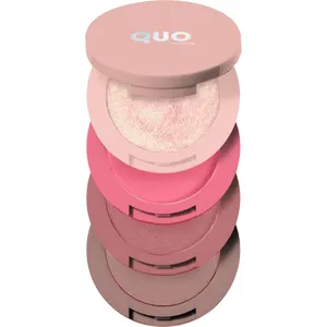 Quo Beauty Stacked Eyeshadow Quad - Purple Passion, Vegan & Cruelty-Free, Rich Pigments & Silky Shimmers