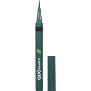 Quo Beauty Swift Strokes Liquid Liner - Black, 79% Naturally-Derived, Precise Applicator, Eco-Friendly