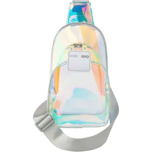 Quo Beauty Translucent Cross Body Bag for Effortlessly Chic Style and Fun Essentials Carrying
