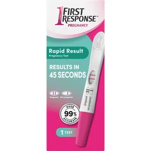 Rapid Result Pregnancy Test - Over 99% Accuracy, Fast Results in 45 Seconds, Easy to Use