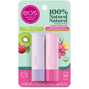 Raspberry Kiwi Splash & Passionfruit Agave Lip Balm for Sensitive Skin - 100% Natural Moisture