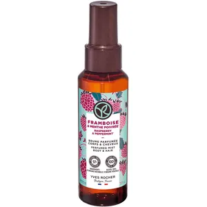 Raspberry & Peppermint Perfumed Mist for Body & Hair - 97% Natural Ingredients, Refreshing Aroma