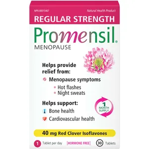 Regular Strength Promensil 40mg for Mild Menopause Relief, Daily Maintenance for Women