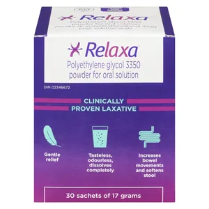 Relaxa Laxative Powder Sachets - 30 Sachets, 17g Each for Gentle Digestive Relief