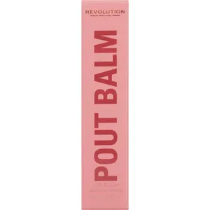 Revamped Revolution Pout Balm in Bare Shine - Creamy Lip Plumper for Hydration and Glossy Finish