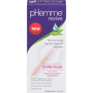 Revive Gel for Vaginal Dryness Relief - pH Balanced, Paraben-Free, Clear Unscented, Smooth-Comfort Applicator