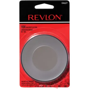 Revlon 10x Magnifying Mirror for Detailed Grooming - Suction Cups for Hands-Free Use