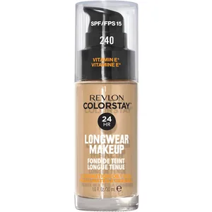 Revlon ColorStay Makeup 370 Toast for Combination/Oily Skin - 24-Hour Matte Finish, SPF 15