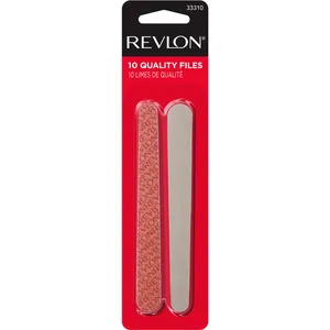 Revlon Compact Emery Boards - Travel Size Nail Files (10 Count) for Perfect Shaping & Smoothing