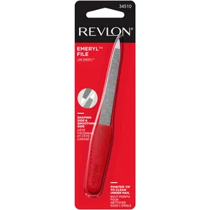 Revlon Compact Emeryl™ Nail File with Easy-Grip Handle – Durable, Travel Size for Perfect Manicure