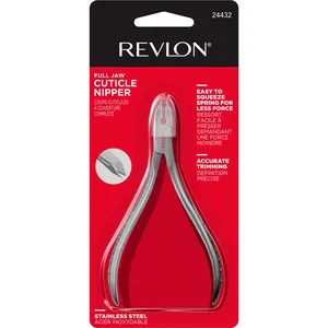 Revlon Full Jaw Cuticle Nipper - Stainless Steel Precision for Effortless Cuticle Care