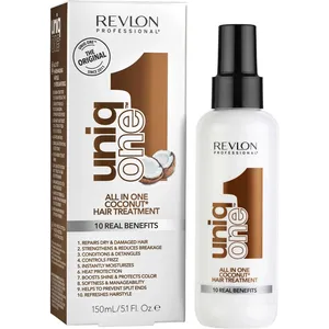Revlon Hair Treatment Coconut Leave-In Spray for Smooth, Silky, Shiny Hair - 10 Benefits in One