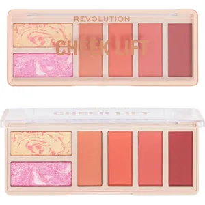 Revolution Cheek Lift Palette Coral Dreaming - Buildable & Blendable for Easy Sculpting and Lifting