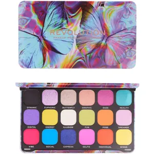Revolution Forever Flawless Digi Butterfly 18-Color Eyeshadow Palette - Vibrant Mattes & Shimmers