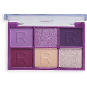 Revolution Mini Reloaded Palette - Purple Please - 6 Poppinâ€™ Purple Shades for Vibrant Eye Looks