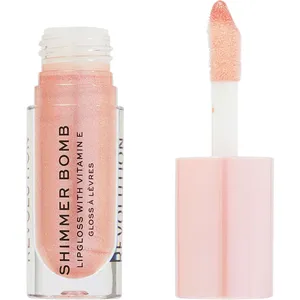 Revolution Shimmer Bomb Lip Gloss - Super Sparkly Glimmer Formula, Cruelty-Free & Vegan