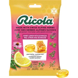 Ricola Herb Cough Drops Echinacea - Soothing Relief for Sore Throats and Coughs