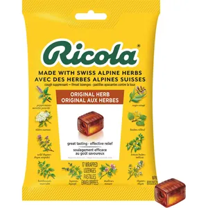 Ricola Original Natural Herb Cough Suppressant Throat Lozenges - 10 Herbs, Gluten-Free, Vegetarian