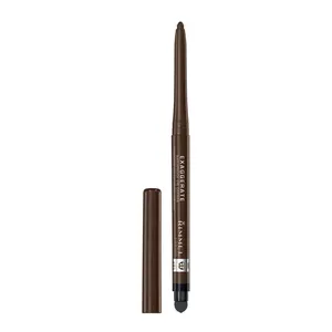 Rimmel London Exaggerate Waterproof Eye Definer Pencil - Black - Long-Lasting Color & Precision