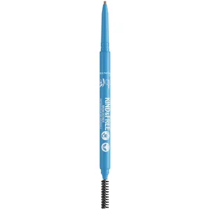 Rimmel London Kind & Free Brow Definer Caramel - 004, Vegan Dual Ended Ultra Fine Tip & Spoolie