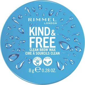 Rimmel London Kind & Free Brow Wax - Long-Lasting Hold, Mess-Free Application, No Flaking, Lifted Brows