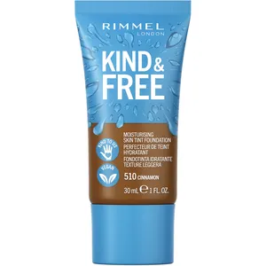 Rimmel London Kind & Free Skin Tint Latte-410 for Healthy Glow & Hydration - Vegan Formula