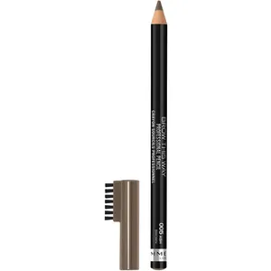 Rimmel London Professional Eyebrow Pencil Dark Brown 001 - Long-lasting, Smudge-proof Formula with Built-in Brush