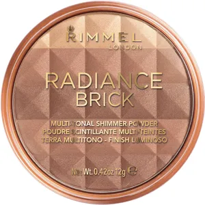 Rimmel London Radiance Brick Bronzer Medium - 002 for a Glamorous Glow, No Animal Testing