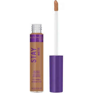 Rimmel London Stay Matte Concealer in Warm Ivory - Full Coverage Soft Matte, Blemish & Under Eye Correction