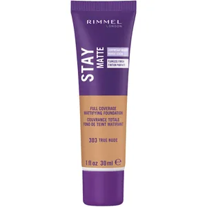 Rimmel London Stay Matte Foundation Light Ivory - 091, Feather-Light Liquid Mousse, Shine Control