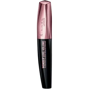 Rimmel London Wonder'Luxe Volume Mascara - Extreme Black, 4 Caring Oils, Long Lasting, 100% Cruelty-Free